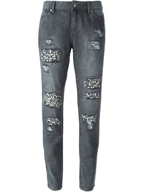 michael kors crystal embellished jeans|Michael Kors jeans men.